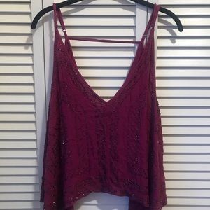 Free People Beaded Tank Top